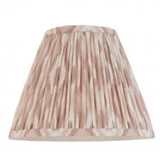 neutral ikat pattern tapered shade
