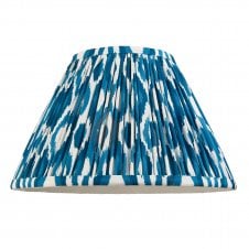 blue ikat pattern tapered shade