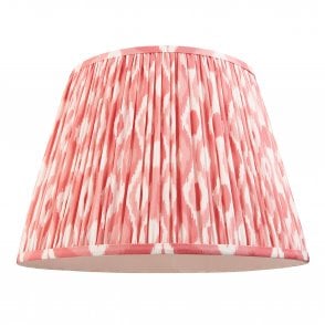 Ikat 40cm Tapered Shade in Coral Pink