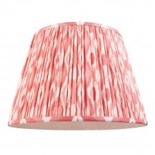pink ikat pattern tapered lampshade