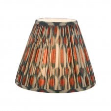 red and green tapered drum shade