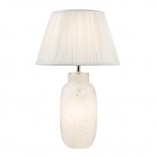 white glass table lamp