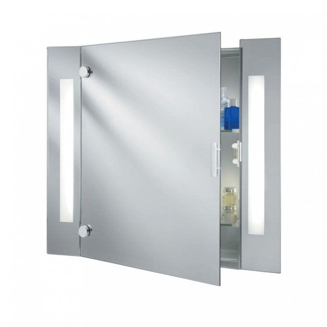 Illuminated Bathroom Mirror Cabinet with Shaver Socket