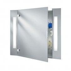 ILLUMINATED Bathroom Mirror Cabinet with Shaver Socket