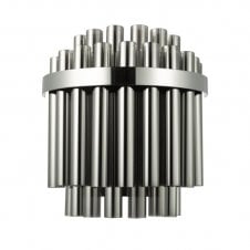 Imani Wall Light in Polished Chrome and Smoked Glass