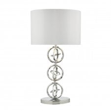 INNSBRUCK modern polished chrome lamp with shade