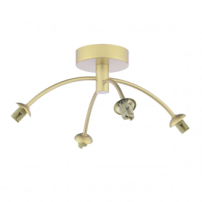Izzy 4 Light Semi-Flush in Matt Gold (Fitting Only)
