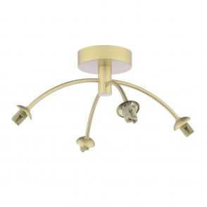 Izzy 4 Light Semi-Flush in Matt Gold (Fitting Only)
