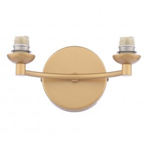 Izzy Double Wall Light in Matt Gold (Bracket Only)