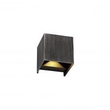 JACK 2 Light Outdoor Wall Black/Silver with 3 year warranty