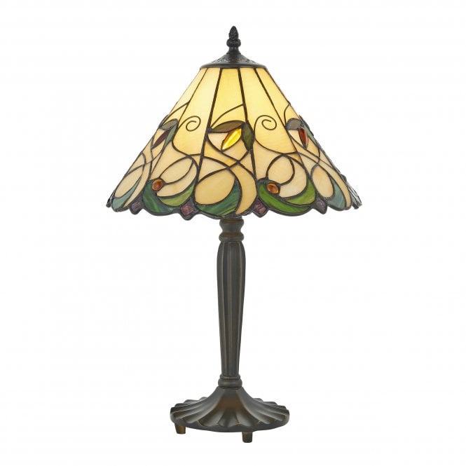 JAMELIA Tiffany glass table lamp in Art Nouveau style (medium)