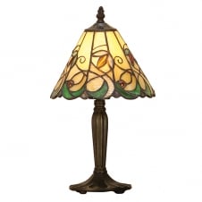 Tiffany Art Nouveau table lamp with bronze effect base