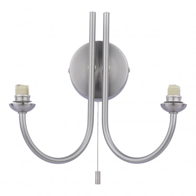 Jared 2 Light Wall Light in Satin Nickel (Bracket Only)