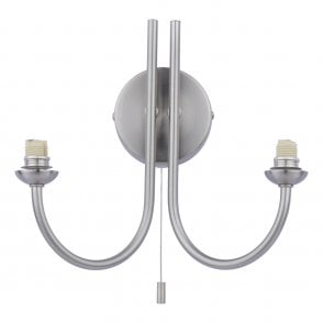 Jared 2 Light Wall Light in Satin Nickel (Bracket Only)