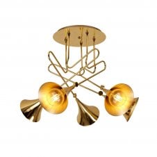 Jazz Ceiling Light | Polished Gold 