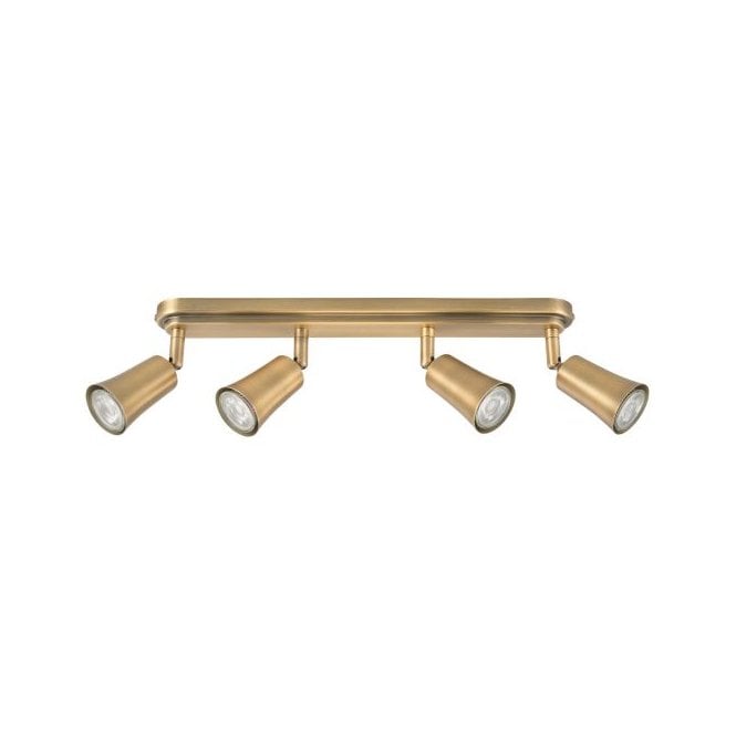 Jedrek 4 Light Spotlight Bar Aged Brass