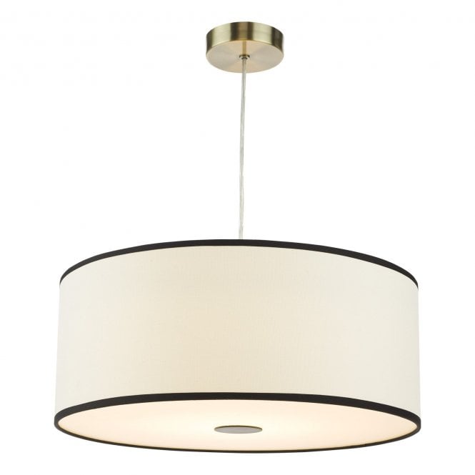 Jemima Easy Fit Pendant Shade - White with Frosted Acrylic