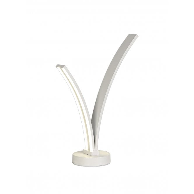 JENSON 1 Light 5W/7W LED Table Lamp 4000K 757lm Matt White with 3 year warranty
