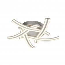 JENSON 5 light flush LED ceiling light in white finish with 3 year warranty