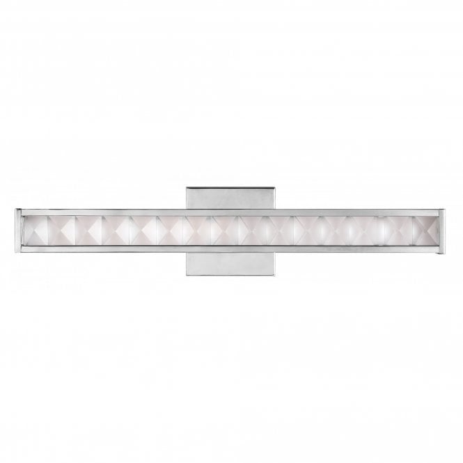 JESSIE LED polished chrome and crystal bathroom wall light