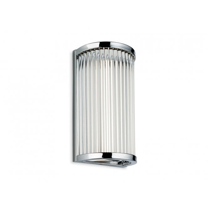 JEWEL LED Bathroom Wall Light Chrome with Clear Glass Rods