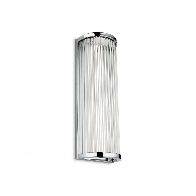JEWEL LED Wall Light Chrome with Tall Clear Glass Rods