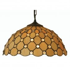 JEWEL Single Tiffany Ceiling Pendant Light