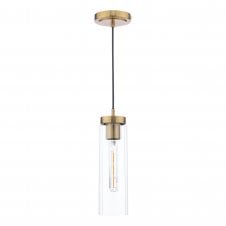 JODELLE Pendant | Polished Bronze and Glass