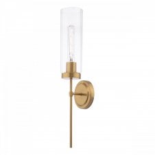 JODELLE Wall Light | Polished Bronze & Glass | Pull Cord