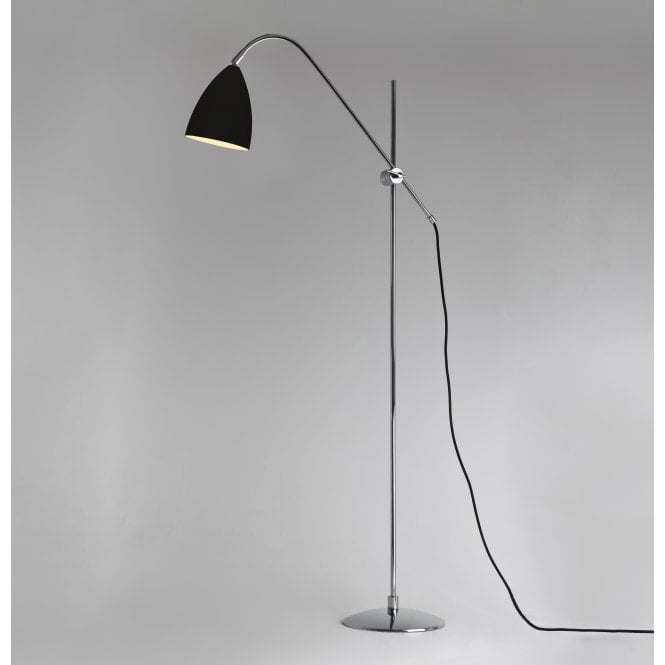 JOEL contemporary arched floor lamp black