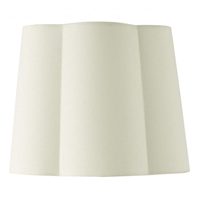 Jordana Ivory Cotton Scalloped Lamp Shade 27cm