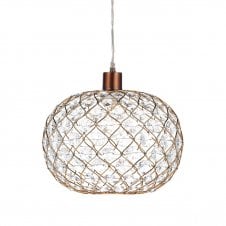 JUANITA decorative gold non electric ceiling pendant shade small