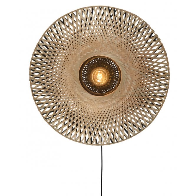 KALIMANTAN Disc Wall Light Bamboo Medium | Tree Planted with Every Purchase