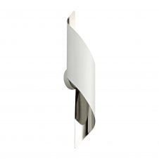 KAYLA modern white and polished chrome LED wall light (large) with 3 year warranty