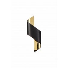 Modern black LED wall light