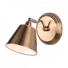 KEMPTON antique brass wall light