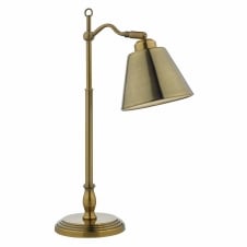 KEMPTON traditional antique brass table lamp