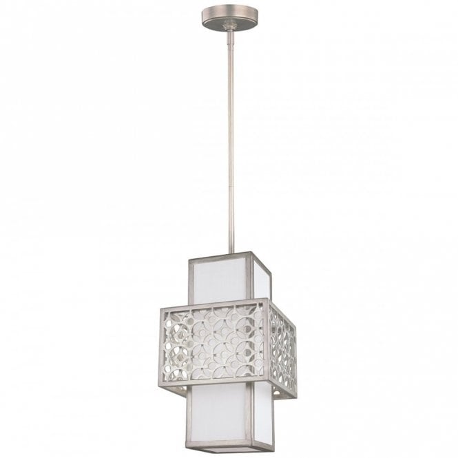 KENNEY single mini ceiling pendant in a sunrise silver finish