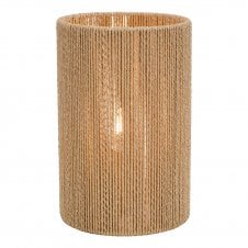 hand-woven string table lamp