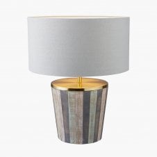 Vintage wood table lamp