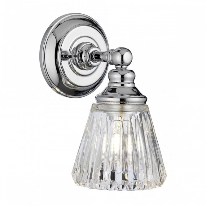 KEYNES Wall Light Polished Chrome Bathroom Rated IP44