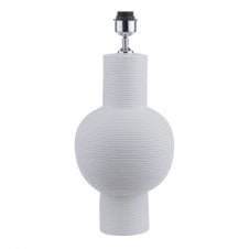 White Ceramic Table Lamp - Base Only