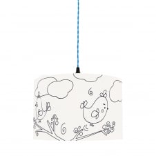kid's colour me lampshade