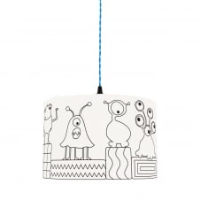 kid's colour me lampshade