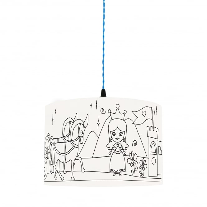 Kid's Colour Me PRINCESS Lampshade