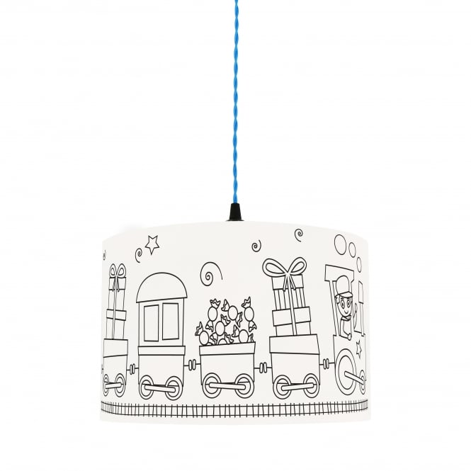 Kid's Colour Me SWEET WAGONS Lampshade
