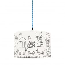 kid's colour me lampshade