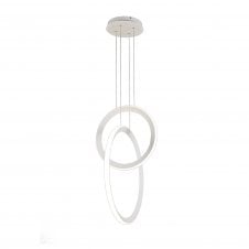 KITESURF Double Loop Pendant, 48W LED, 3000K, 3840lm, White