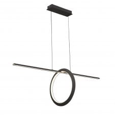 KITESURF Loop Under Linear Pendant, 30W LED, 3000K, 2400lm, Black