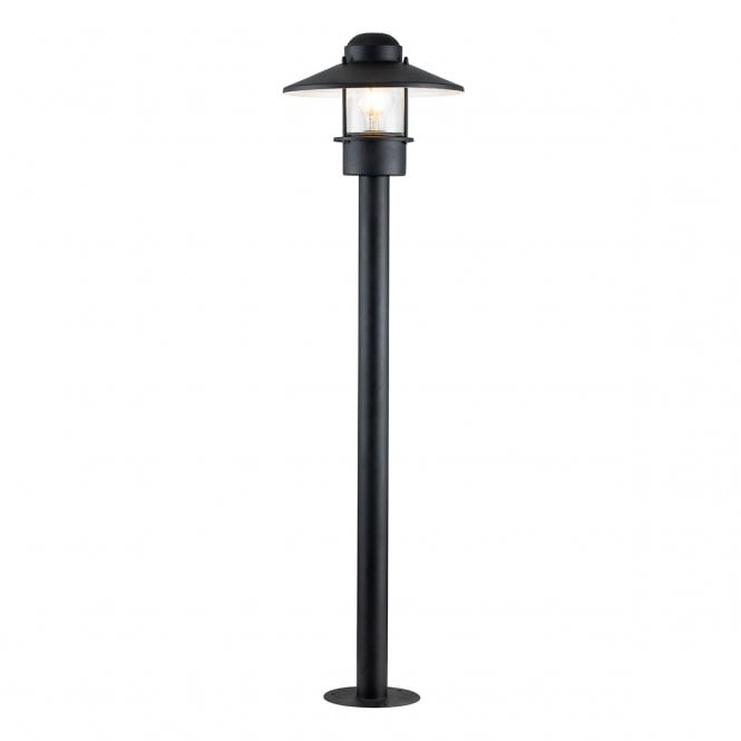 KLAMPENBORG Bollard In Black 304 Stainless Steel And Clear Glass